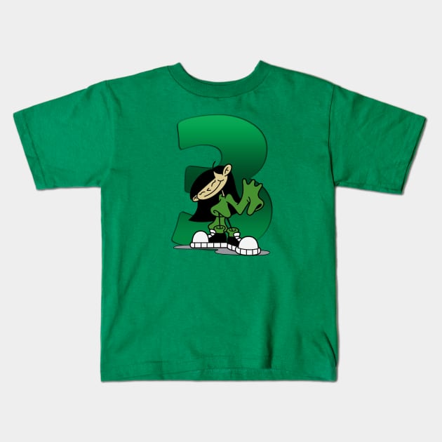 KND Number 3 Kids T-Shirt by Kmush